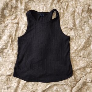 Gap Body XS Black Ribbed Tank Top Super Spft Lounge Top